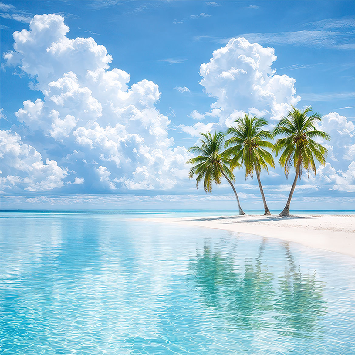 Blue Stillness - Photo Square Insert