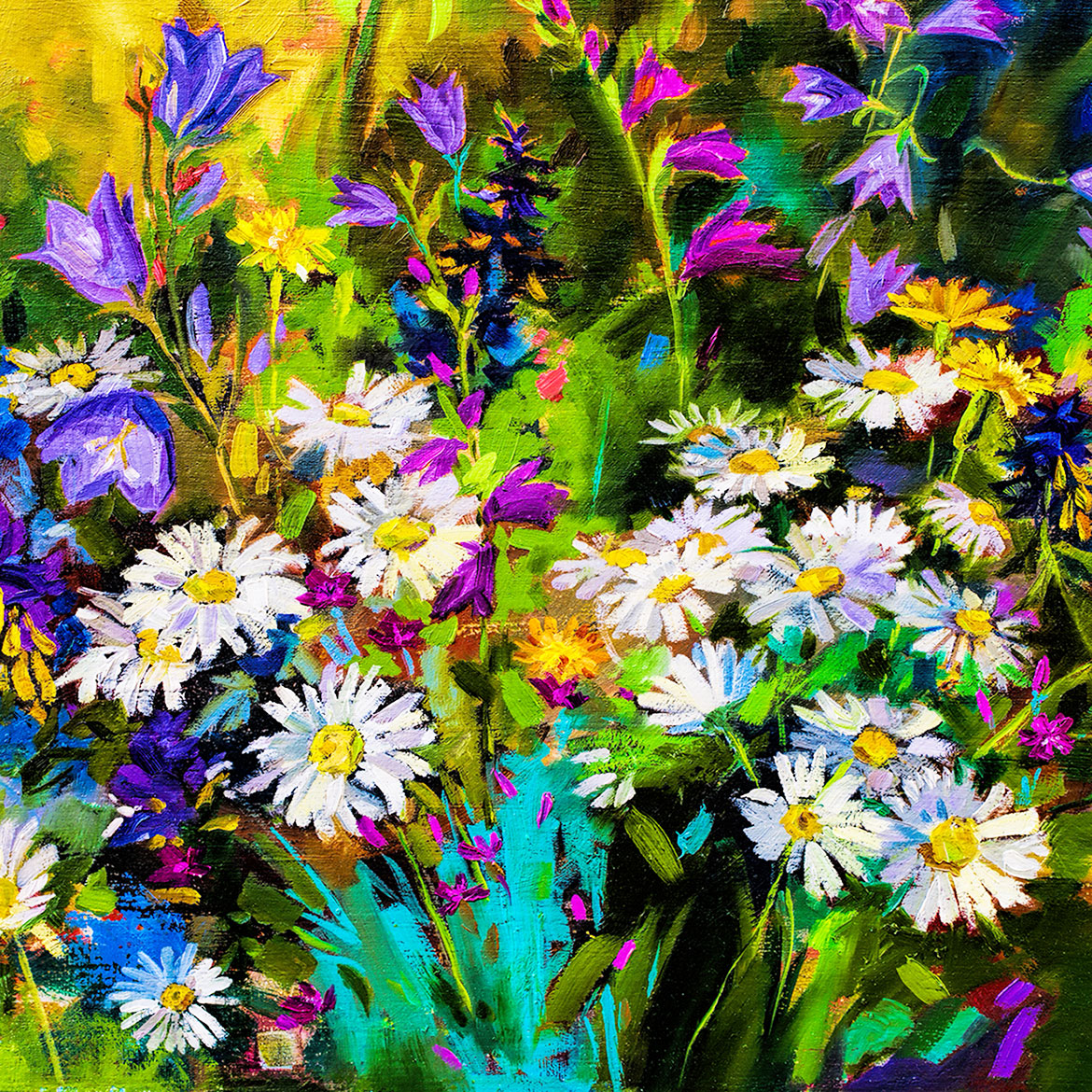 Flowers in Oil - Photo Square Insert