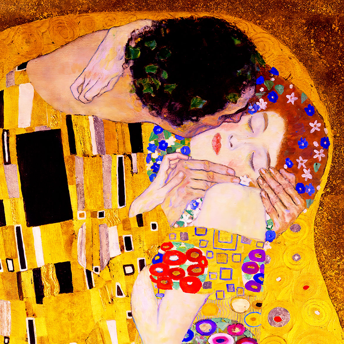 The Kiss - Photo Square Insert