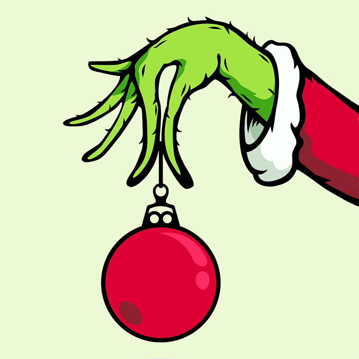 Grinch Ornament - Photo Square Insert