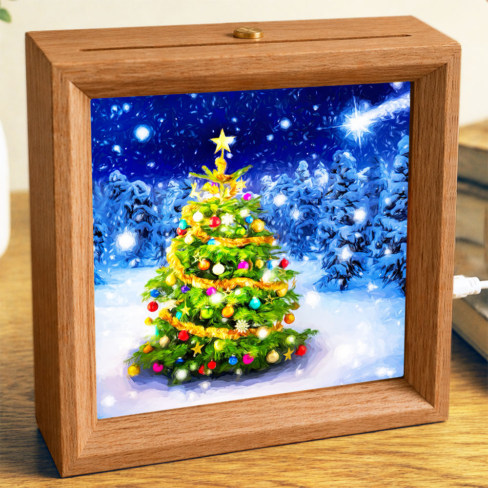 Snowy Night - Photo Square
